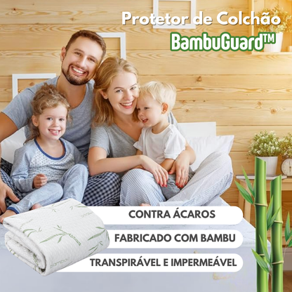 BambuGuard: Protetor de Colchão Impermeável, Antiácaros e Respirável