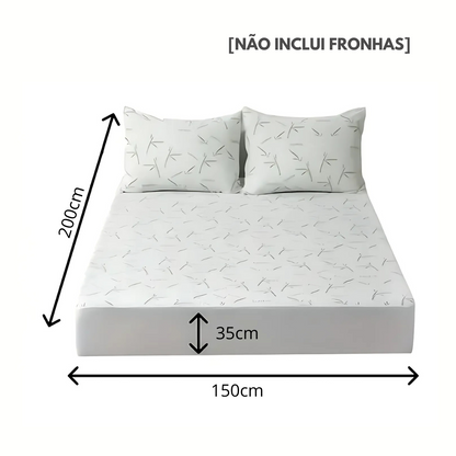 BambuGuard: Protetor de Colchão Impermeável, Antiácaros e Respirável