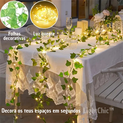 LightChic™ | Grinalda de Hera com Luzes LED para Espaços Chillout