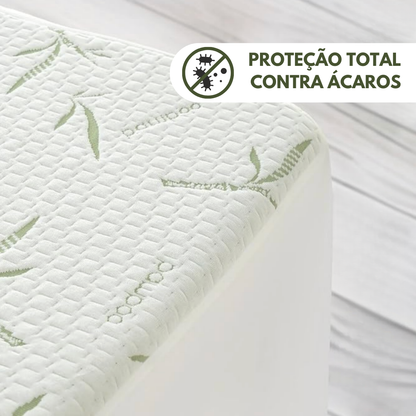 BambuGuard: Protetor de Colchão Impermeável, Antiácaros e Respirável