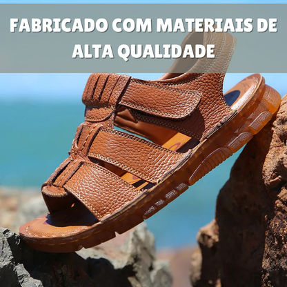 Theo | Sandálias Ortopédicas de Couro Genuíno