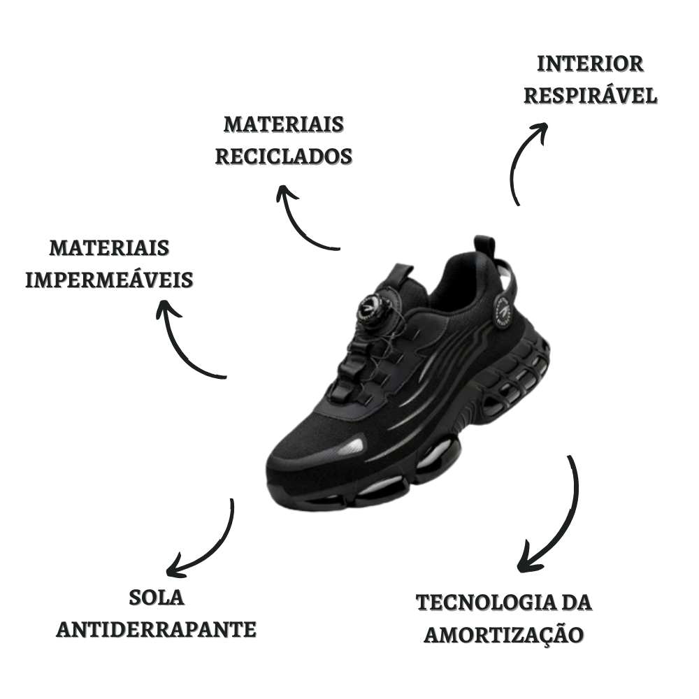 SegurStep™ – Sapatilha de Segurança S3 com Fecho Rápido por Dial