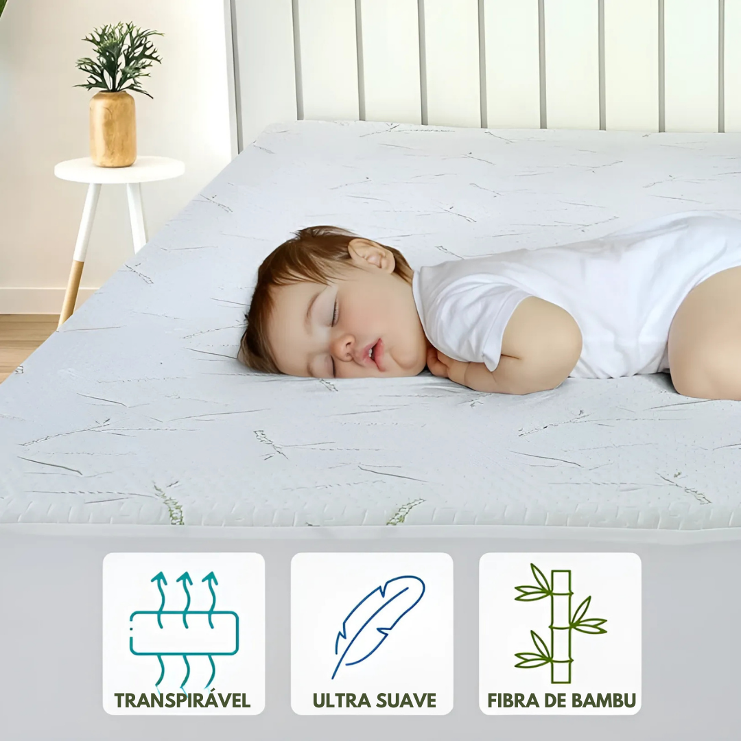 BambuGuard: Protetor de Colchão Impermeável, Antiácaros e Respirável