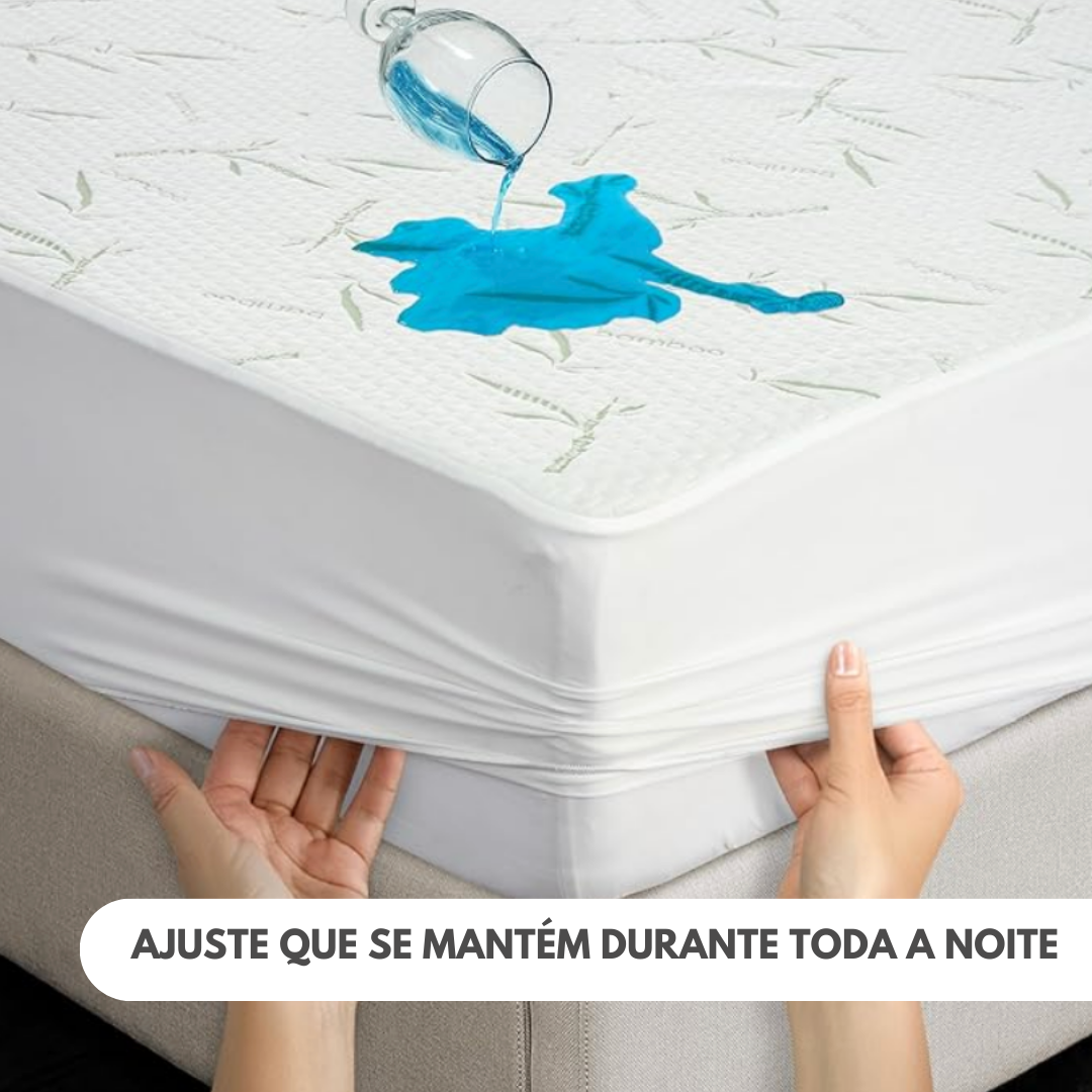 BambuGuard: Protetor de Colchão Impermeável, Antiácaros e Respirável