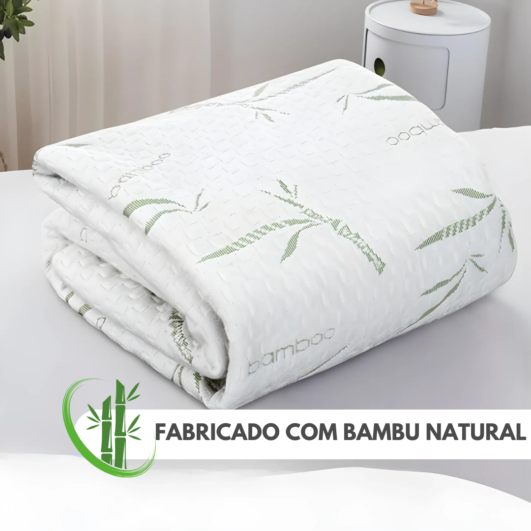 BambuGuard: Protetor de Colchão Impermeável, Antiácaros e Respirável