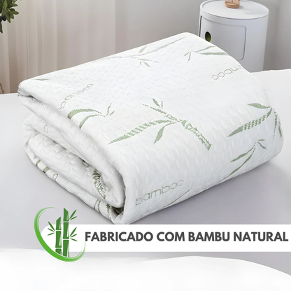 BambuGuard: Protetor de Colchão Impermeável, Antiácaros e Respirável