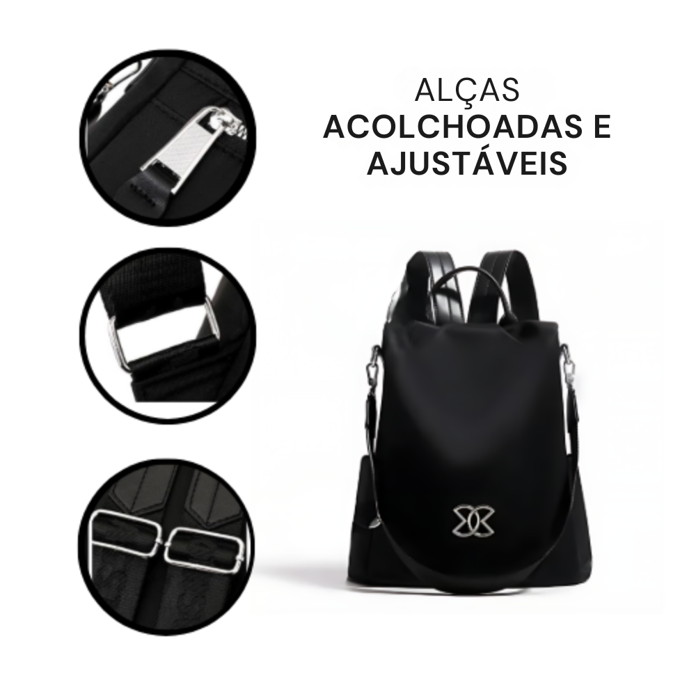 Elegância™ | Mala Mochila para mulher 2 em 1