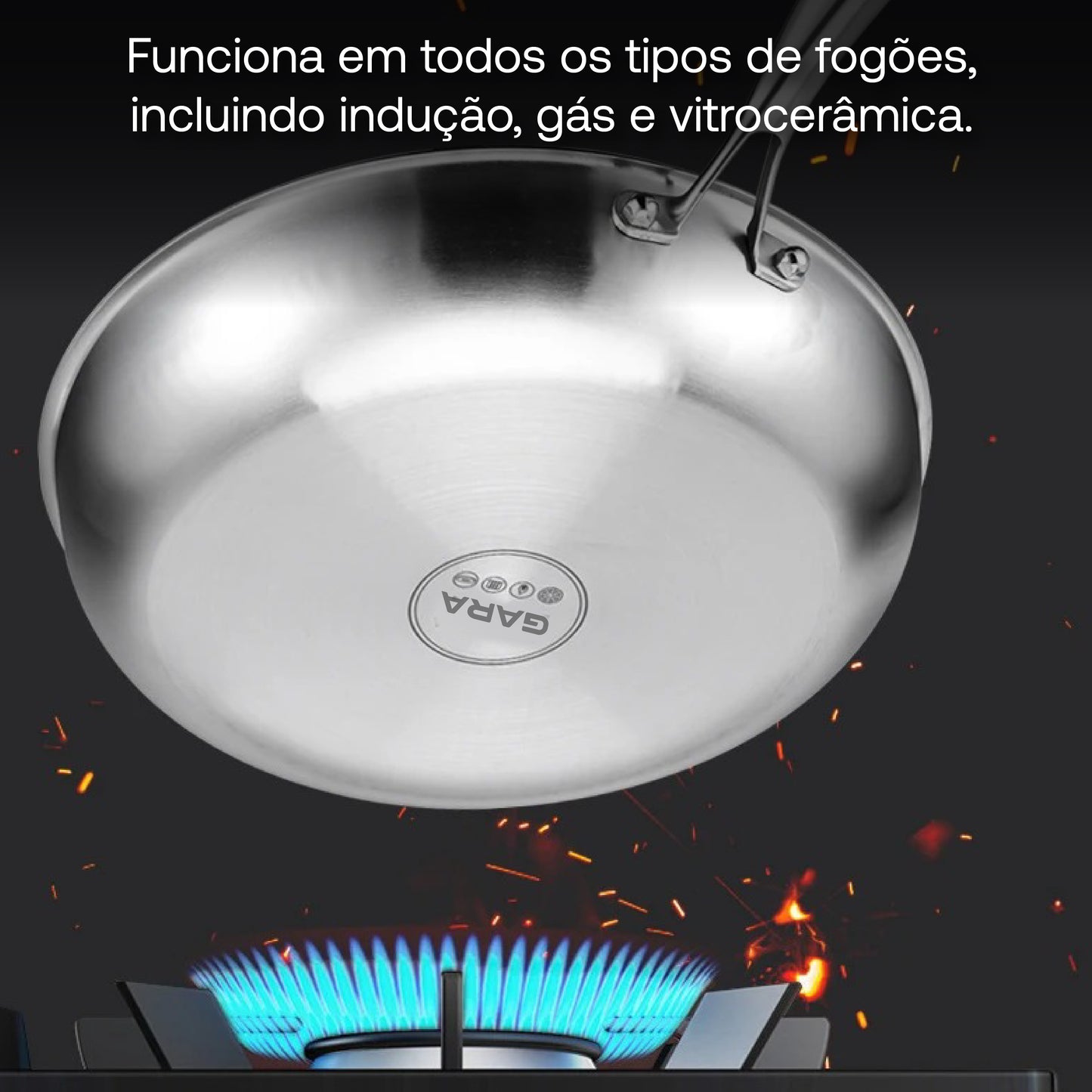 Gara: Frigideira antiaderente de alta gama