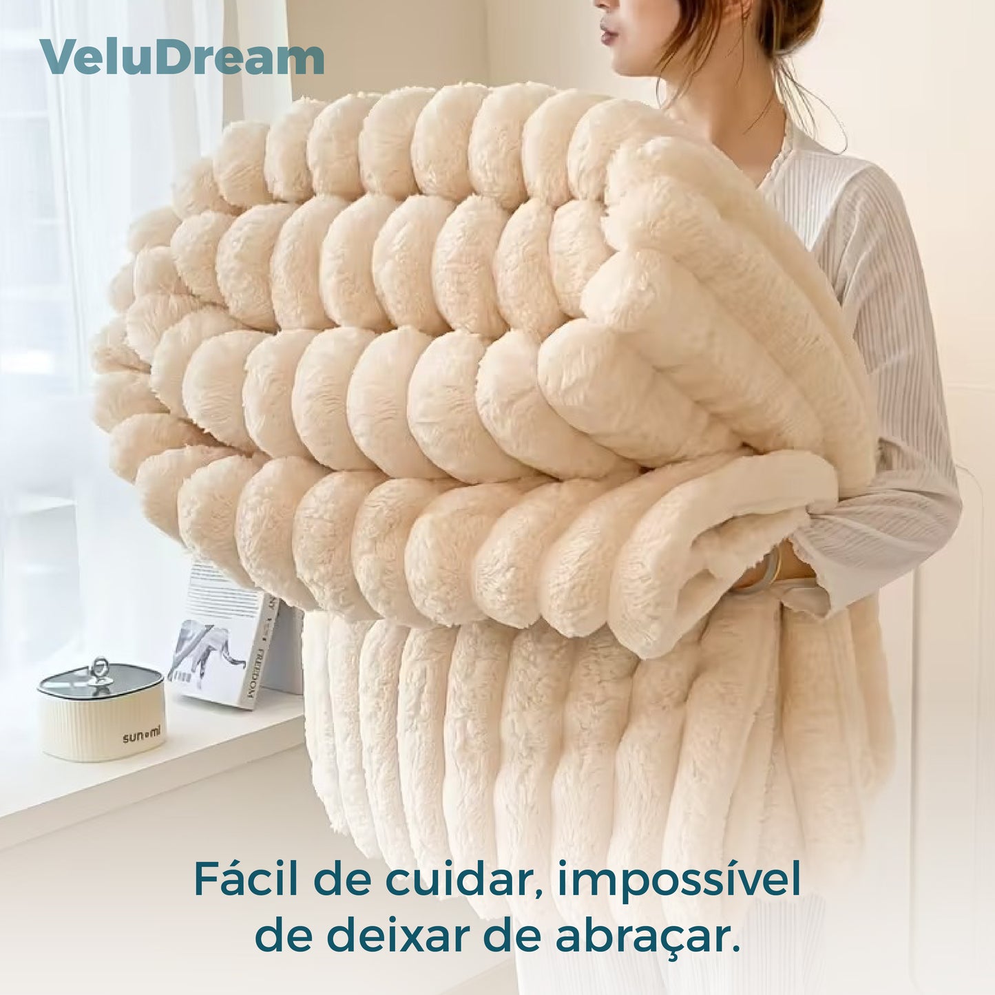 VeluDream™ – Manta de Veludo Suave e Luxuosa