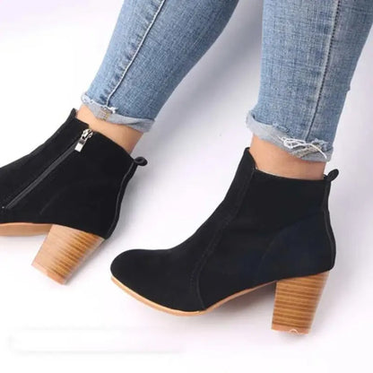 Elevia™ – Botins de Plataforma Elegantes para Mulher